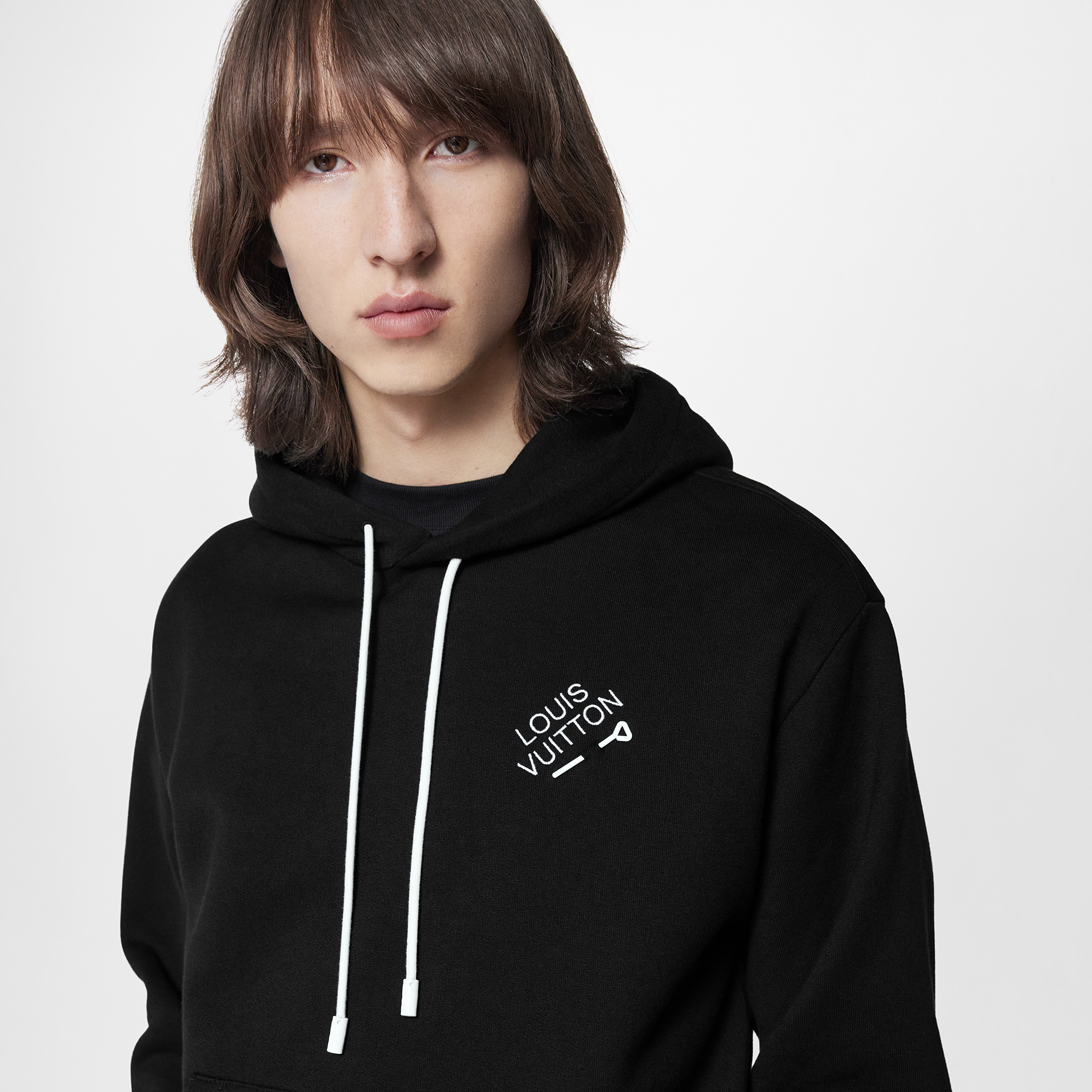Hoodie mit gestickter Signatur  Herren Ready to Wear Strick und Sweatshirts | LOUIS VUITTON (Zoom)